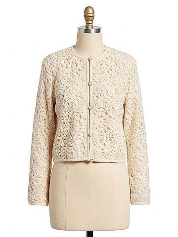 French Connection Geo Shell Textured Jacket in Ecru (view 1)