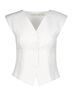 Bishop + Young Solid White Women's Muse Vest in White Size M - photo 1