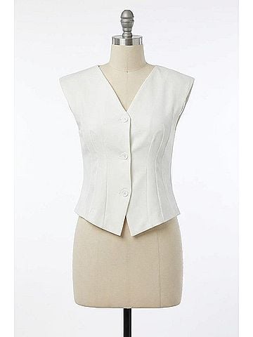 Bishop + Young Women's Muse Vest in White (view 2)