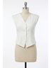Bishop + Young Solid White Women's Muse Vest in White Size M - photo 2