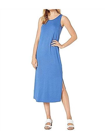 Nic + Zoe Ease And Comfort Dress in Cobalt (view 2)