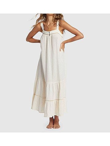 Billabong Summers End Maxi Dress in White Cap (view 2)