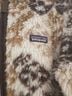 Patagonia 100% Polyester Floral Brown White Tan Faux Fur Jacket Size S - photo 5