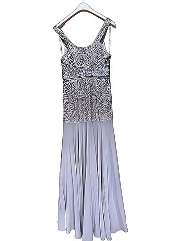 Sue Wong Women's Long Dress in Platinum (view 2)