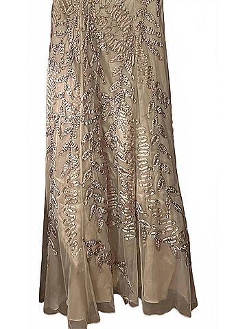 Sue Wong Women's Long Dress in Beige (view 2)