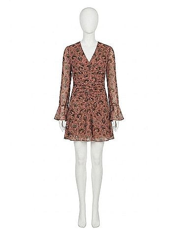Veronica Beard Beaty Mini Dress in Deep Rose Multi (view 1)