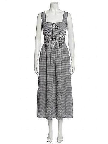 Rails Jordie Maxi Dress in Gingham Black (view 1)