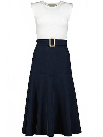 Bishop + Young Kristopher Twofer Midi Dress in Navy (view 1)