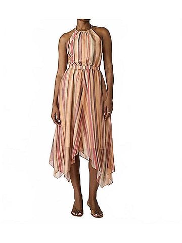 Steve Madden Dalina Stripe Halter Dress in Multi (view 2)