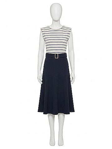 Bishop + Young Kristopher Twofer Midi Dress in Indigo (view 1)