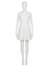 TCEC Solid White Solid Sleeveless Mini Dress in White Size L - photo 1
