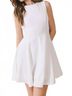 TCEC Solid White Solid Sleeveless Mini Dress in White Size L - photo 2