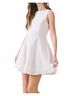 TCEC Solid White Solid Sleeveless Mini Dress in White Size L - photo 3