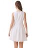TCEC Solid White Solid Sleeveless Mini Dress in White Size L - photo 4