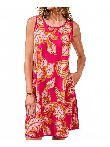 Tribal Reversible A-Line Dress in Gardenia (view 2)