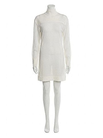 Ganni Women's Scandi Chic Mini Dress in Bright White (view 1)