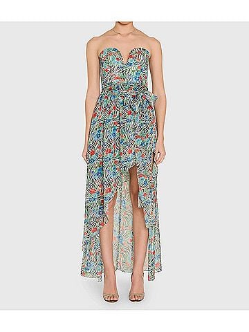 Amanda Uprichard Aurelia Maxi Dress in Sahara (view 2)