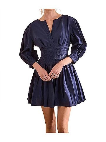 Hunter Bell Siri Dress in Navy (view 2)