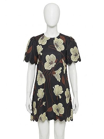Entro Coastal Soiree Mini Dress in Black (view 1)