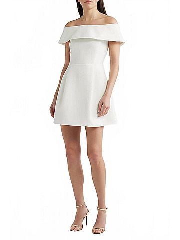 Lucy Paris Erin Mini Dress in White (view 2)
