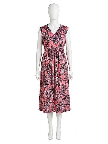 Nic + Zoe Blush Of Spring Dierdre Midi Dress in Pink Multi (view 1)