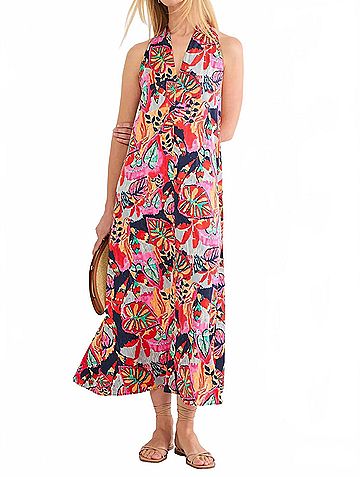 Nic + Zoe Kauai Garden Lorin Dress in Red Multi (view 2)