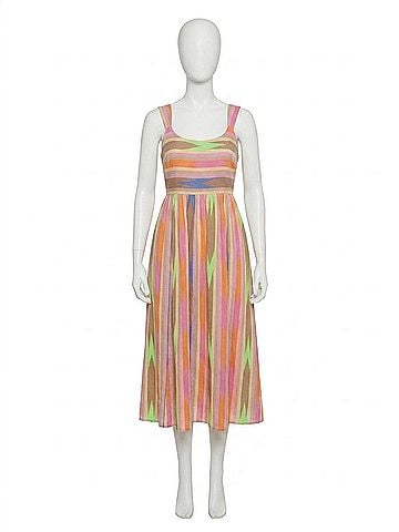 Nic + Zoe Heat Wave Sadie Midi Dress in Pink Multi Pastel (view 1)