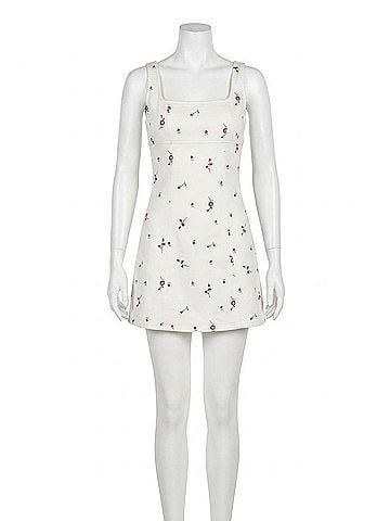 Rails Altadena Mini Dress in Ecru Romantic Floral (view 1)