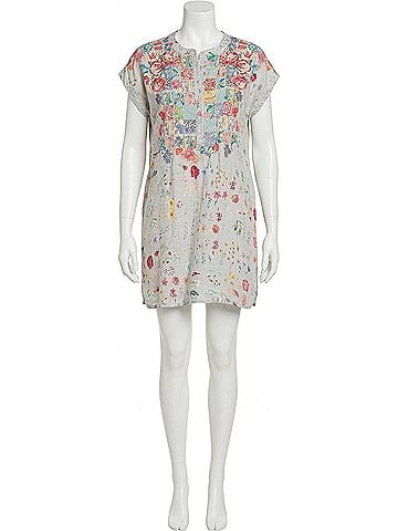 Johnny Was Paityn Embroidered Floral Mini Dress in Multi (view 1)