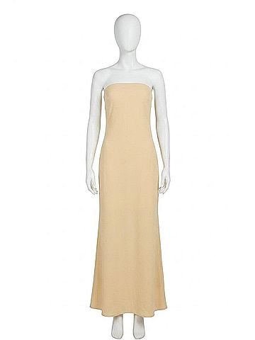 Dress Forum Wyeth Strapless Maxi Dress in Butter Lemon (view 1)