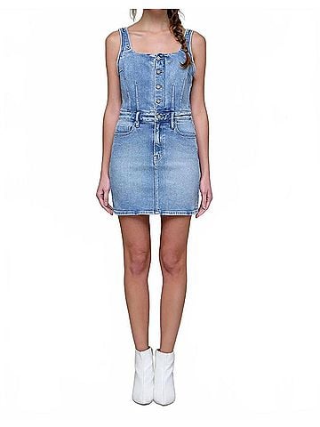 Hidden Jeans Roxy Mini Bodycon Dress in Light Vintage (view 2)