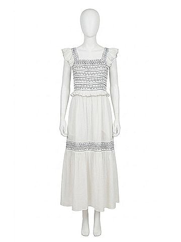 Cleobella Ginevra Dress in Blue/ White (view 1)