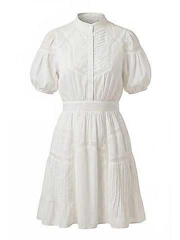 Cleobella Signe Mini Dress in White (view 1)