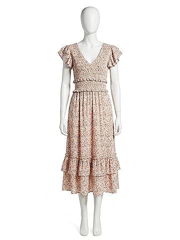 Cleobella Narmeen Midi Dress in Pink (view 1)
