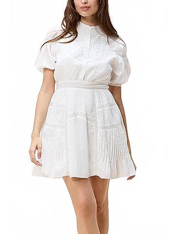 Cleobella Signe Mini Dress in White (view 2)