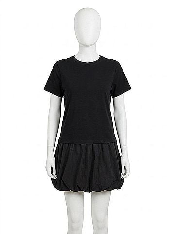 Sanctuary Bubble T Shirt Dress in Black (view 1)