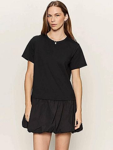 Sanctuary Bubble T Shirt Dress in Black (view 2)