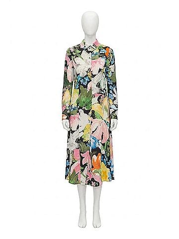 STINE GOYA Front Placket Midi Polo Dress in Flowers Under The Sun (view 1)