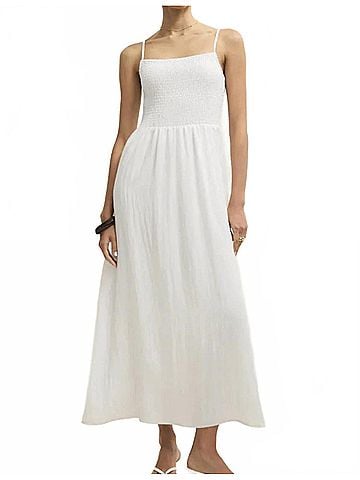 Z Supply Bayside Airy Maxi Dress in White (view 2)