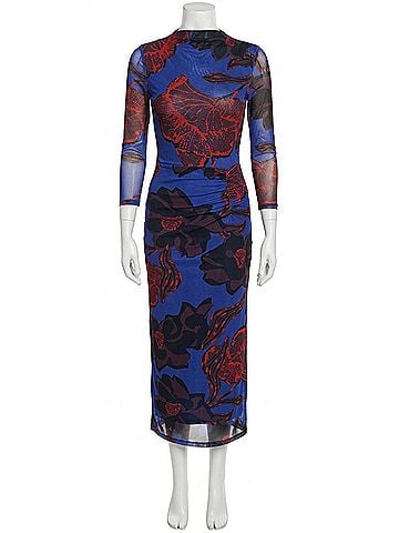 Cleobella Katya Ankle Maxi Dress in La Rouge Print (view 1)