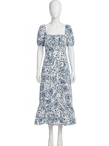 London Times Kiraz Dress in Ivory/Navy (view 1)