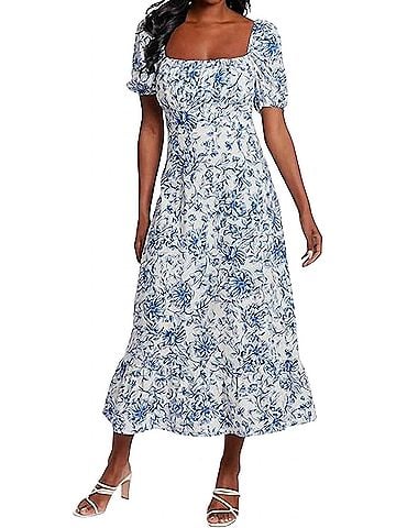 London Times Kiraz Dress in Ivory/Navy (view 2)
