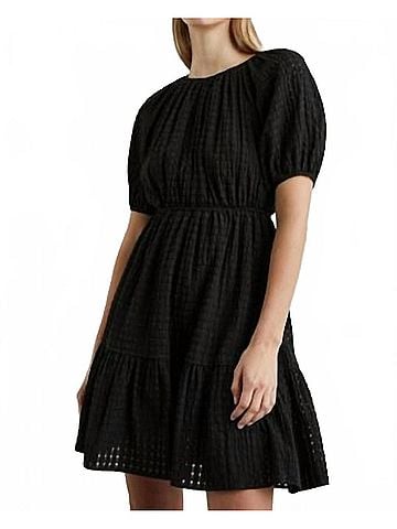 Rails Khloe Mini Dress in Black Seersucker (view 2)