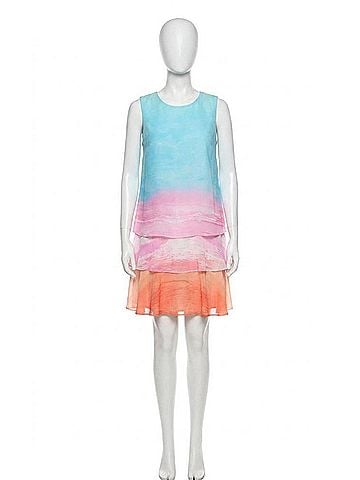 Frank Lyman Design Sleeveless Layered Dress in Pastel (view 1)