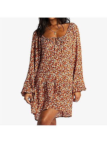 Billabong Lucky You Dress in Mocha (view 2)