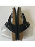 White Mountain 100% Leather Black Sandals Size 8 - photo 5