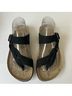 White Mountain 100% Leather Black Sandals Size 8 - photo 10