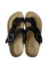 White Mountain 100% Leather Black Sandals Size 8 - photo 2