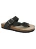 White Mountain 100% Leather Black Sandals Size 8 - photo 1