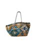 Longchamp Aztec Or Tribal Print Blue Yellow Tote One size - photo 2